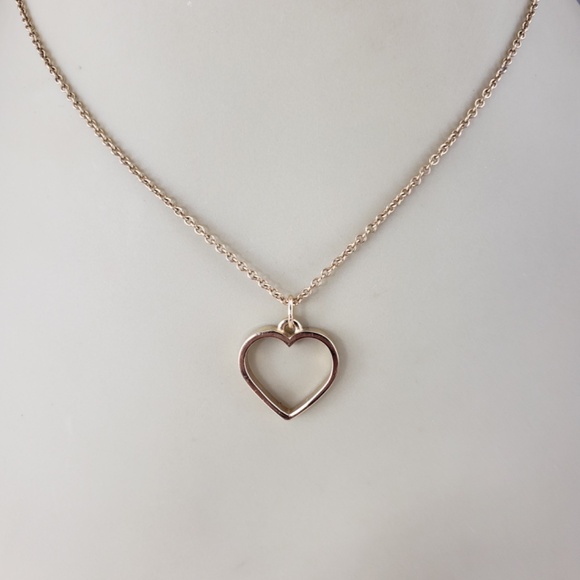 James Avery 14 Karat Yellow Gold Open Heart Pendant #18512 - Picture 8 of 8